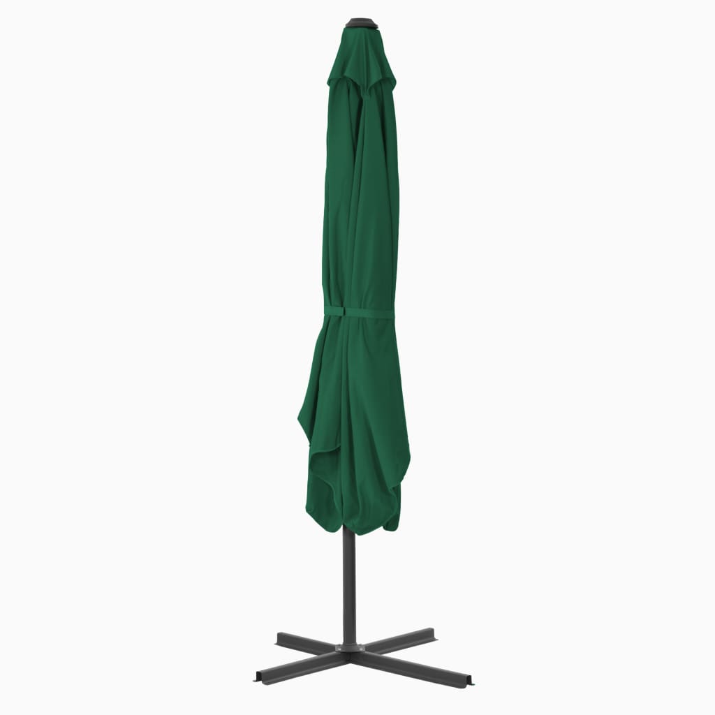 Parasol met stalen paal 250x250 cm groen is nu te koop bij PeponiXL, paradijselijk wonen!
