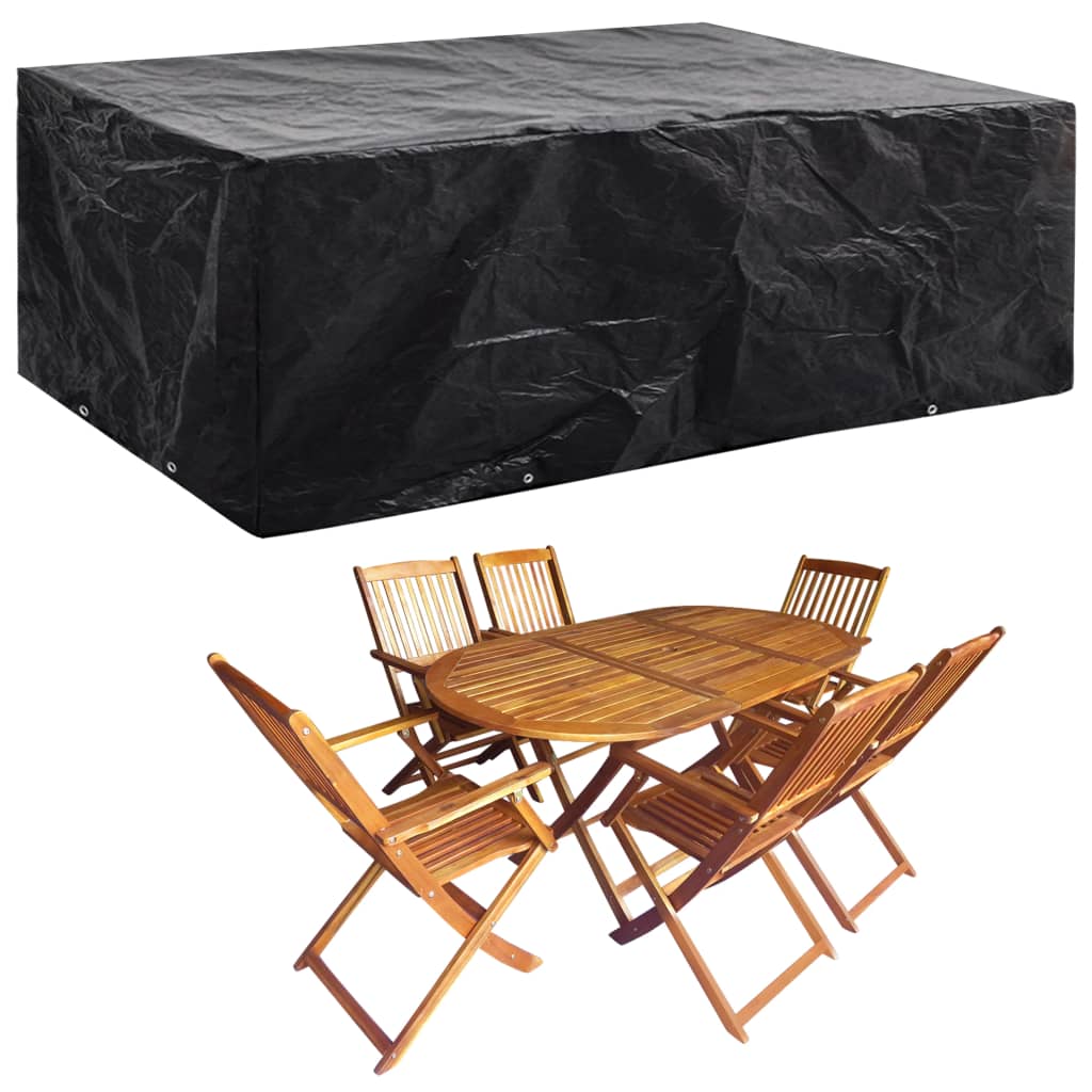 Tuinmeubelhoes met 8 oogjes 242x162x100 cm is nu te koop bij PeponiXL, paradijselijk wonen!