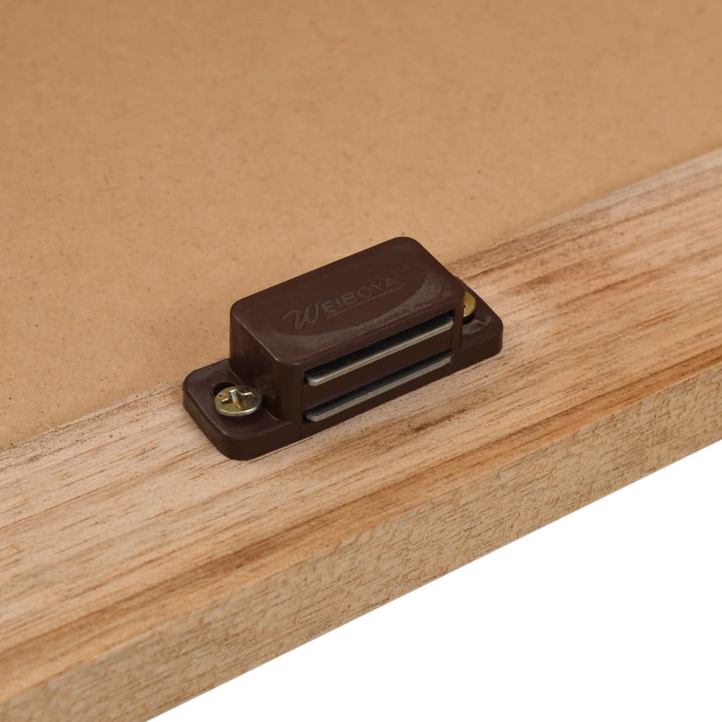 Wastafelkast 66x29x61 cm massief walnotenhout is nu te koop bij PeponiXL, paradijselijk wonen!