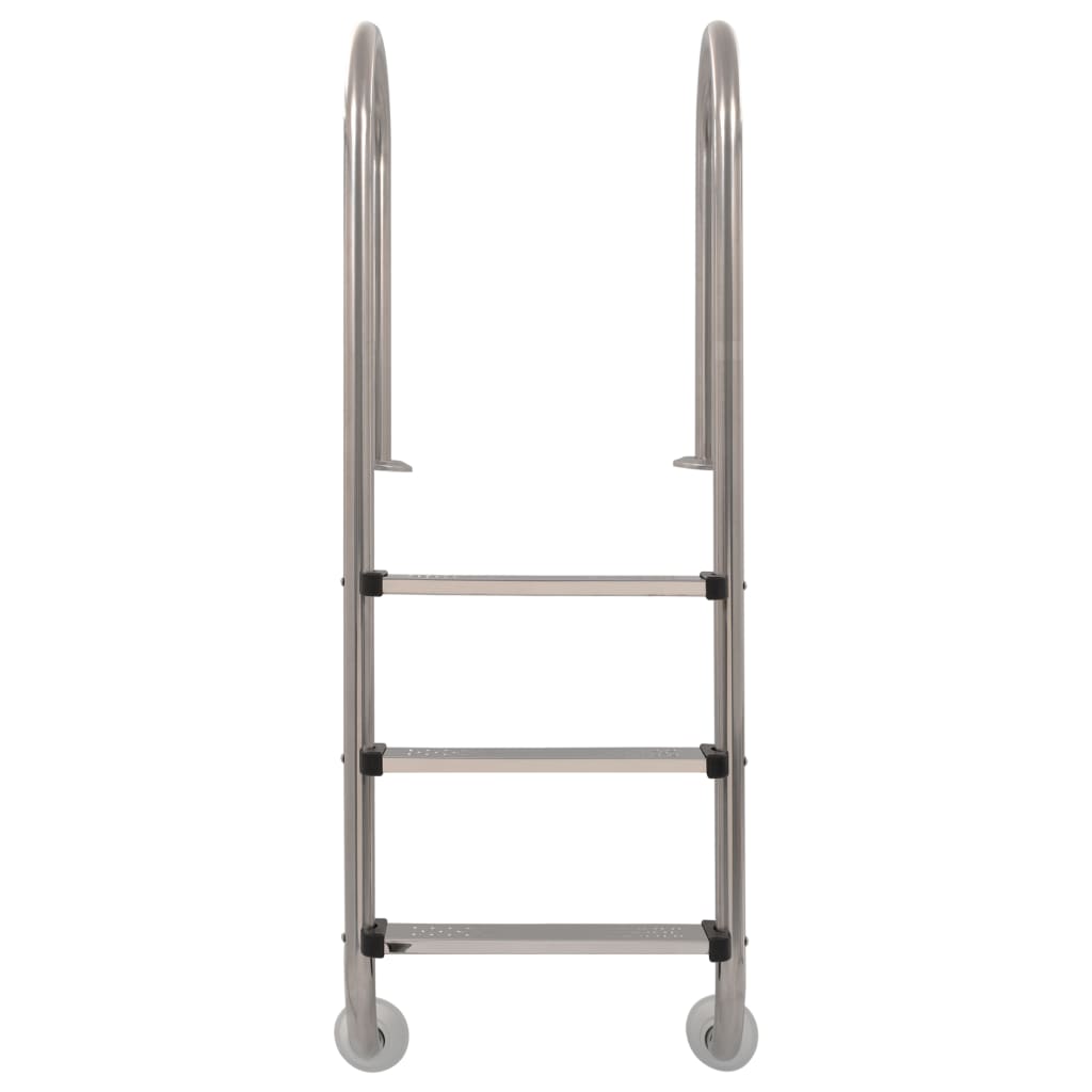 Zwembadladder met 3 sporten 120 cm roestvrij staal 304 is nu te koop bij PeponiXL, paradijselijk wonen!