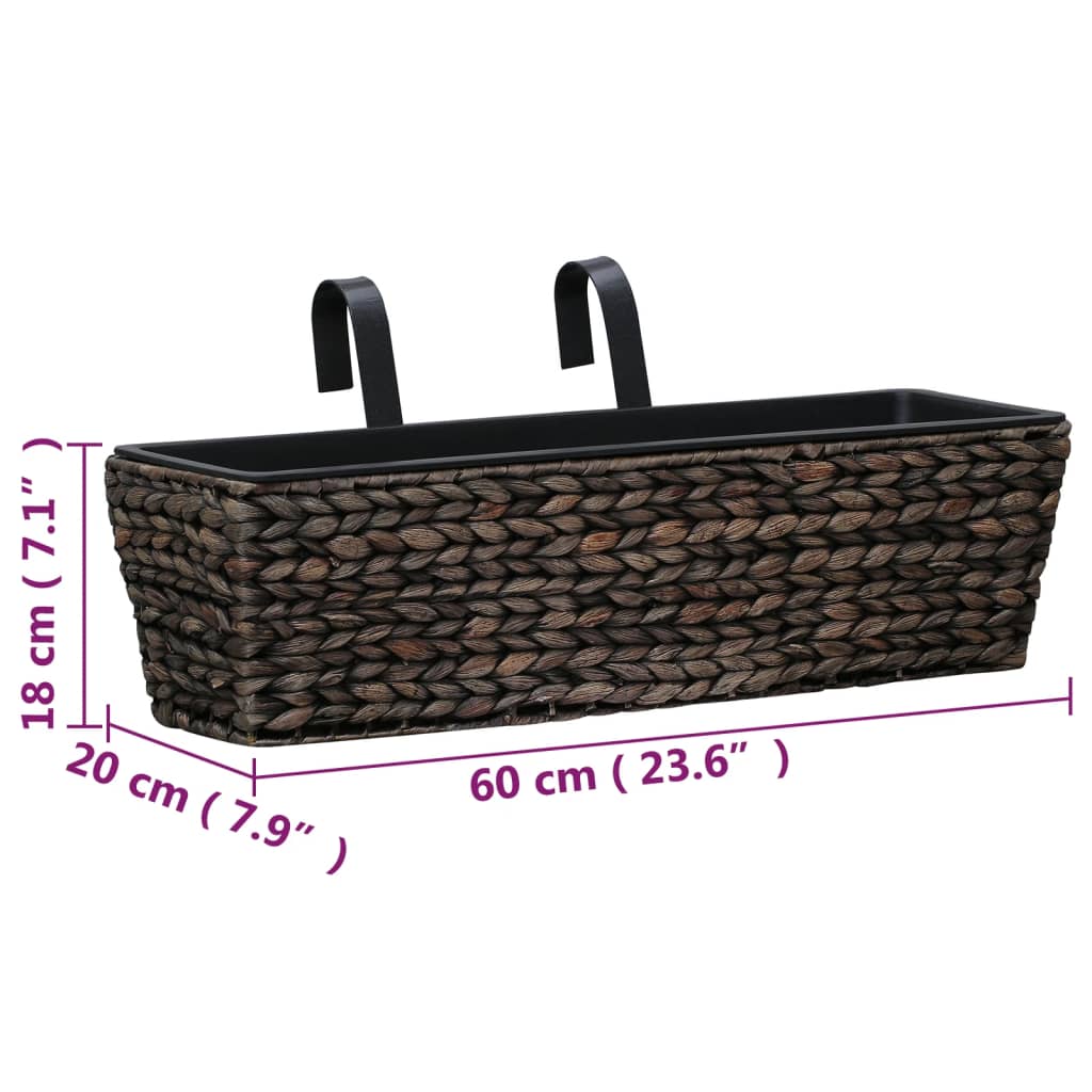 Plantenbakken 2 st waterhyacint bruin is nu te koop bij PeponiXL, paradijselijk wonen!