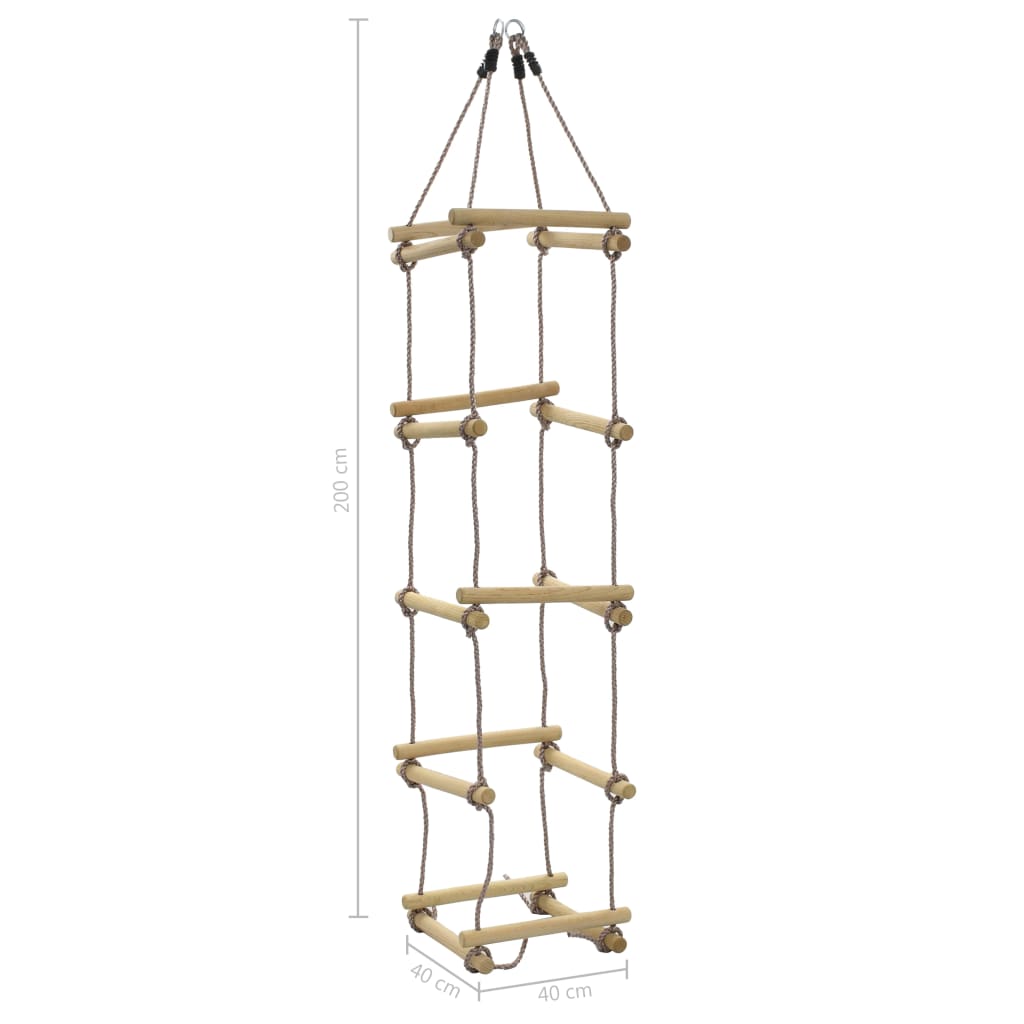 Touwladder 200 cm hout is nu te koop bij PeponiXL, paradijselijk wonen!