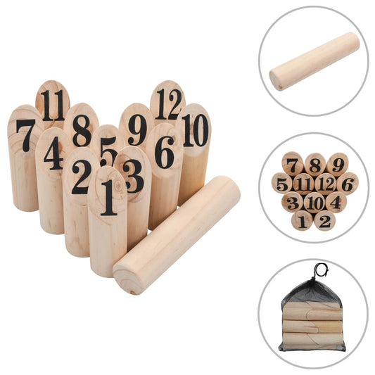 Nummer Kubb spelset hout is nu te koop bij PeponiXL, paradijselijk wonen!