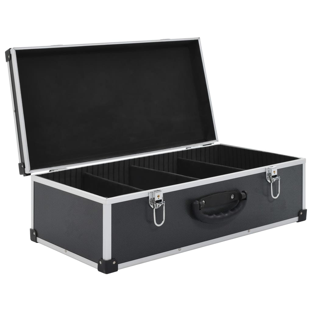 Cd-koffer voor 80 cd's aluminium ABS zwart is nu te koop bij PeponiXL, paradijselijk wonen!