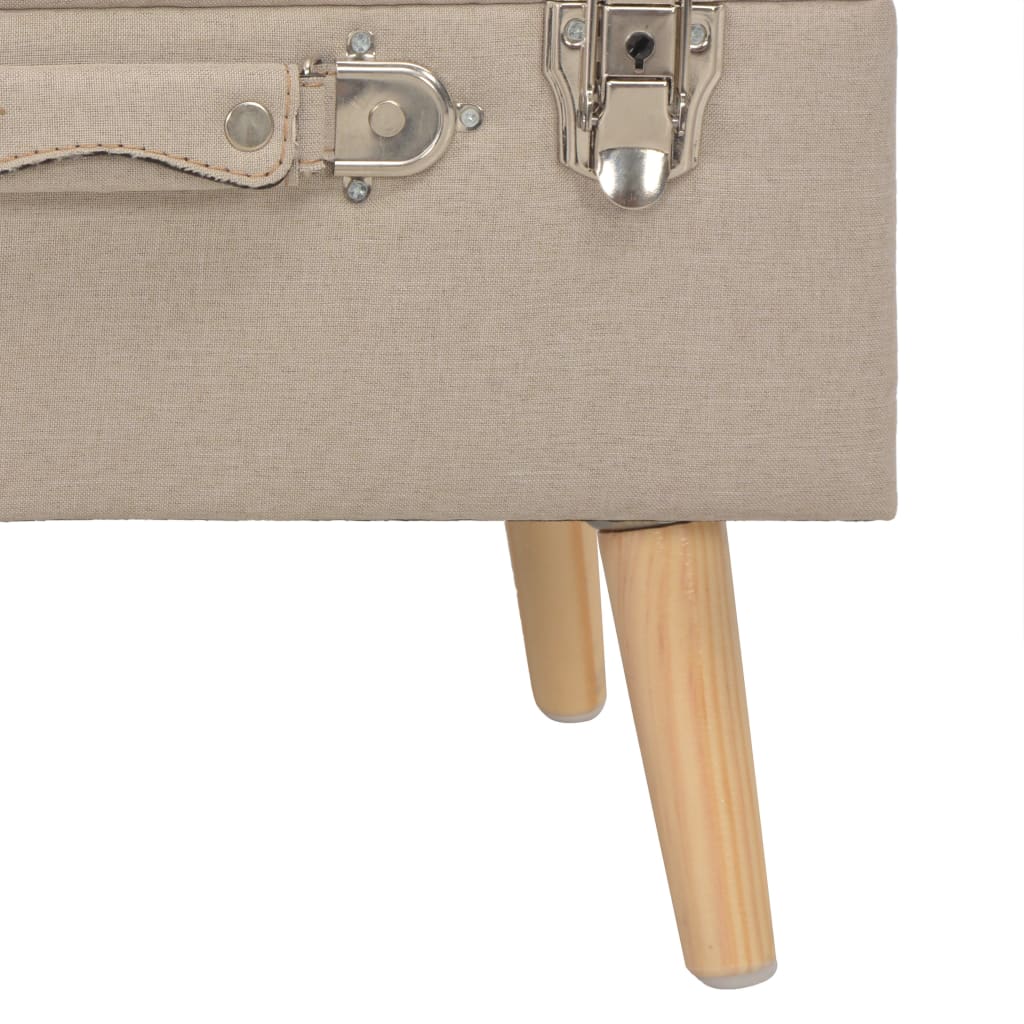 Opbergkruk 40 cm stof beige is nu te koop bij PeponiXL, paradijselijk wonen!