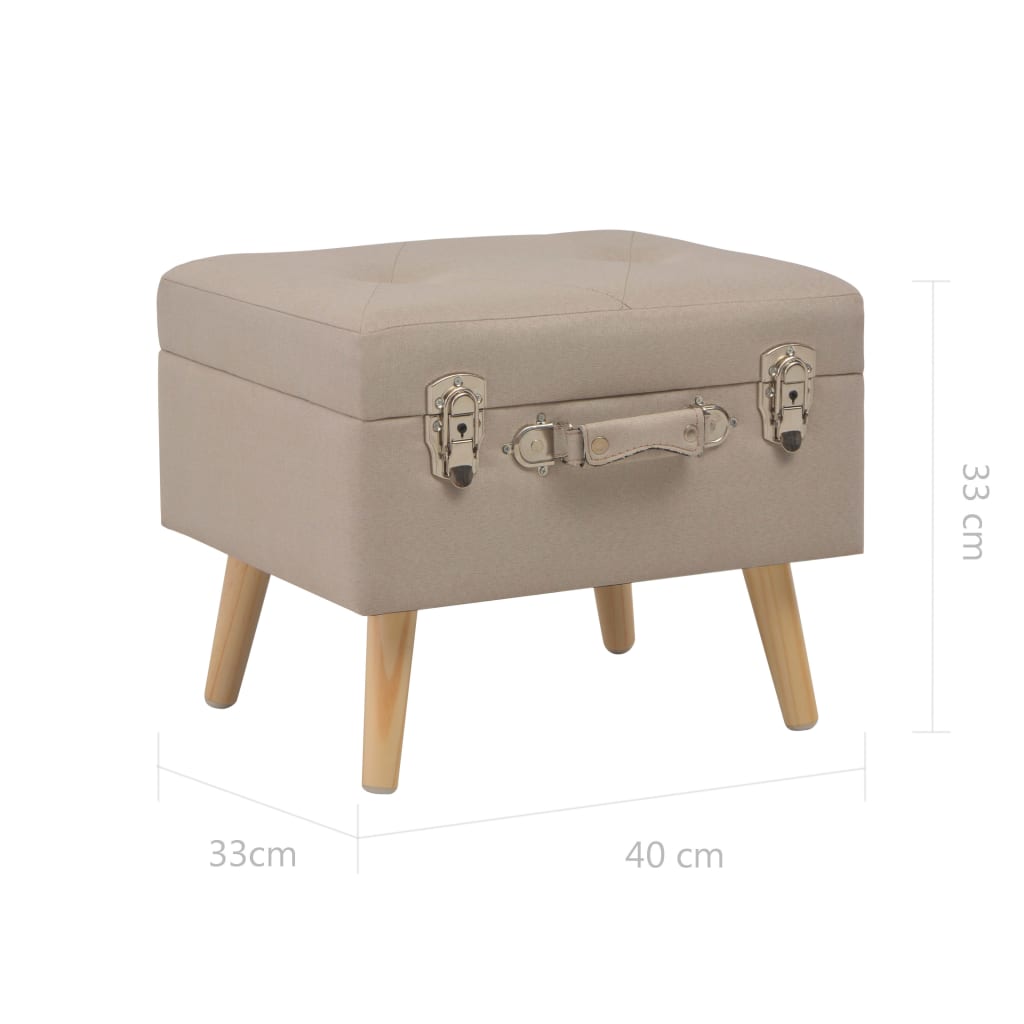 Opbergkruk 40 cm stof beige is nu te koop bij PeponiXL, paradijselijk wonen!