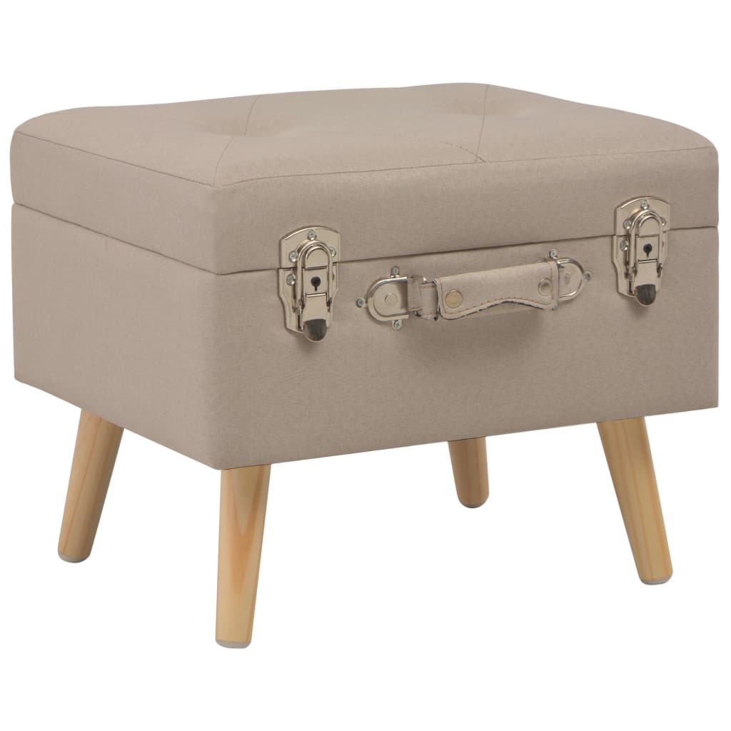 Opbergkrukken 3 st stof beige is nu te koop bij PeponiXL, paradijselijk wonen!
