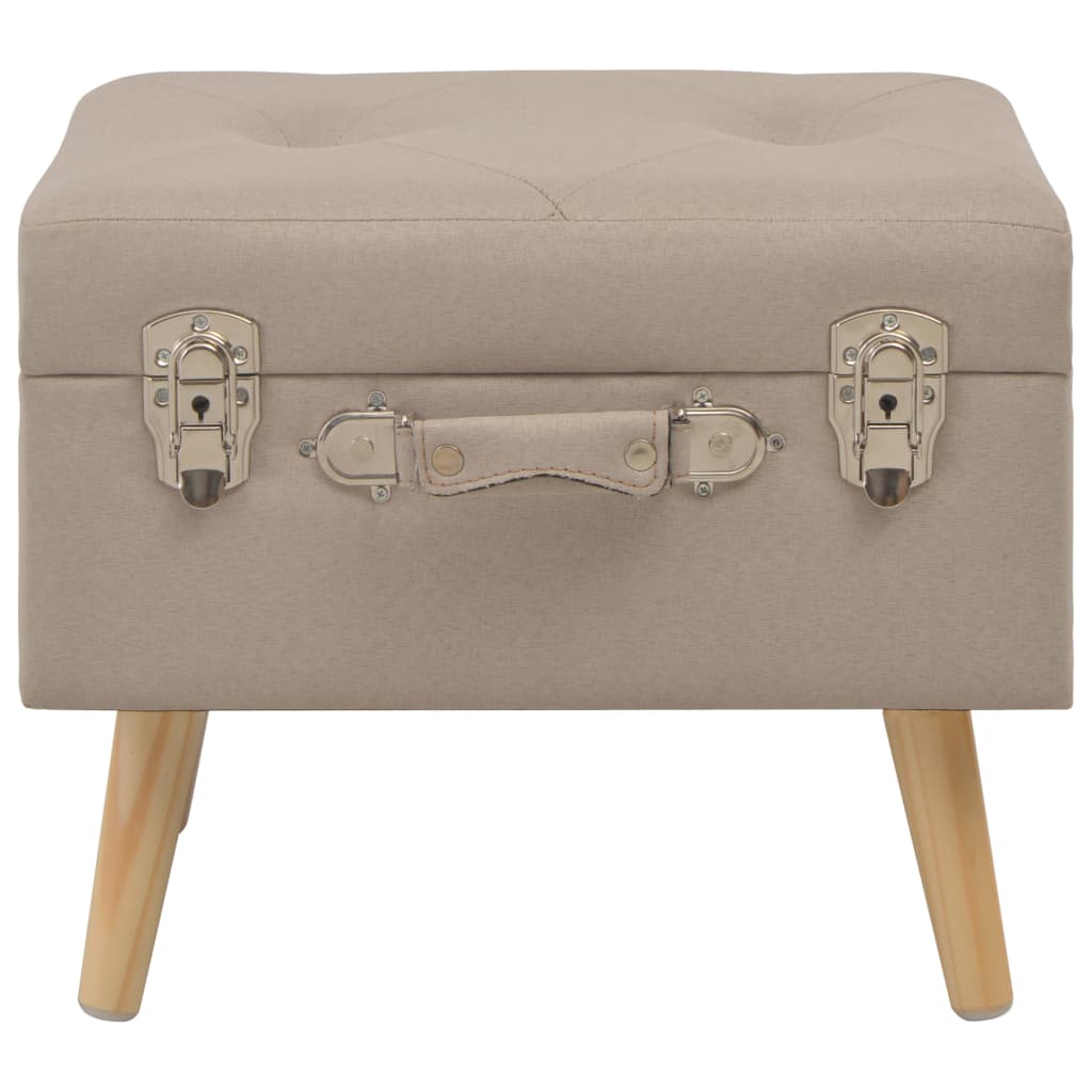 Opbergkrukken 3 st stof beige is nu te koop bij PeponiXL, paradijselijk wonen!