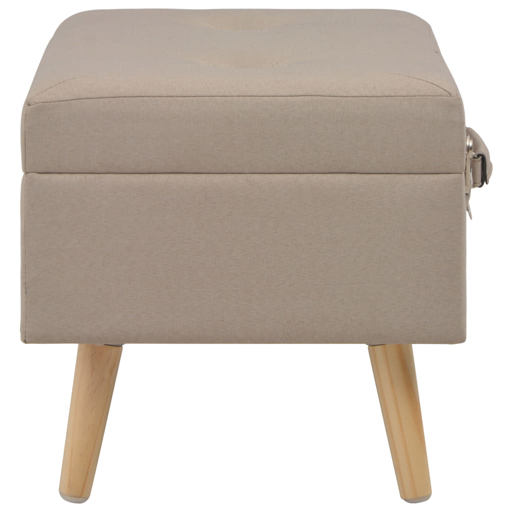 Opbergkrukken 3 st stof beige is nu te koop bij PeponiXL, paradijselijk wonen!