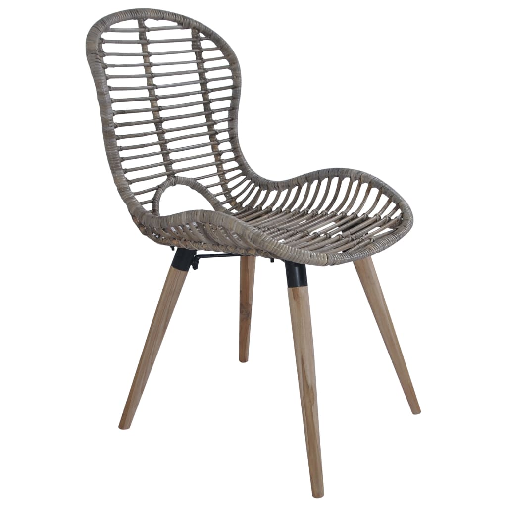 Eetkamerstoelen 6 st natuurlijk rattan bruin is nu te koop bij PeponiXL, paradijselijk wonen!