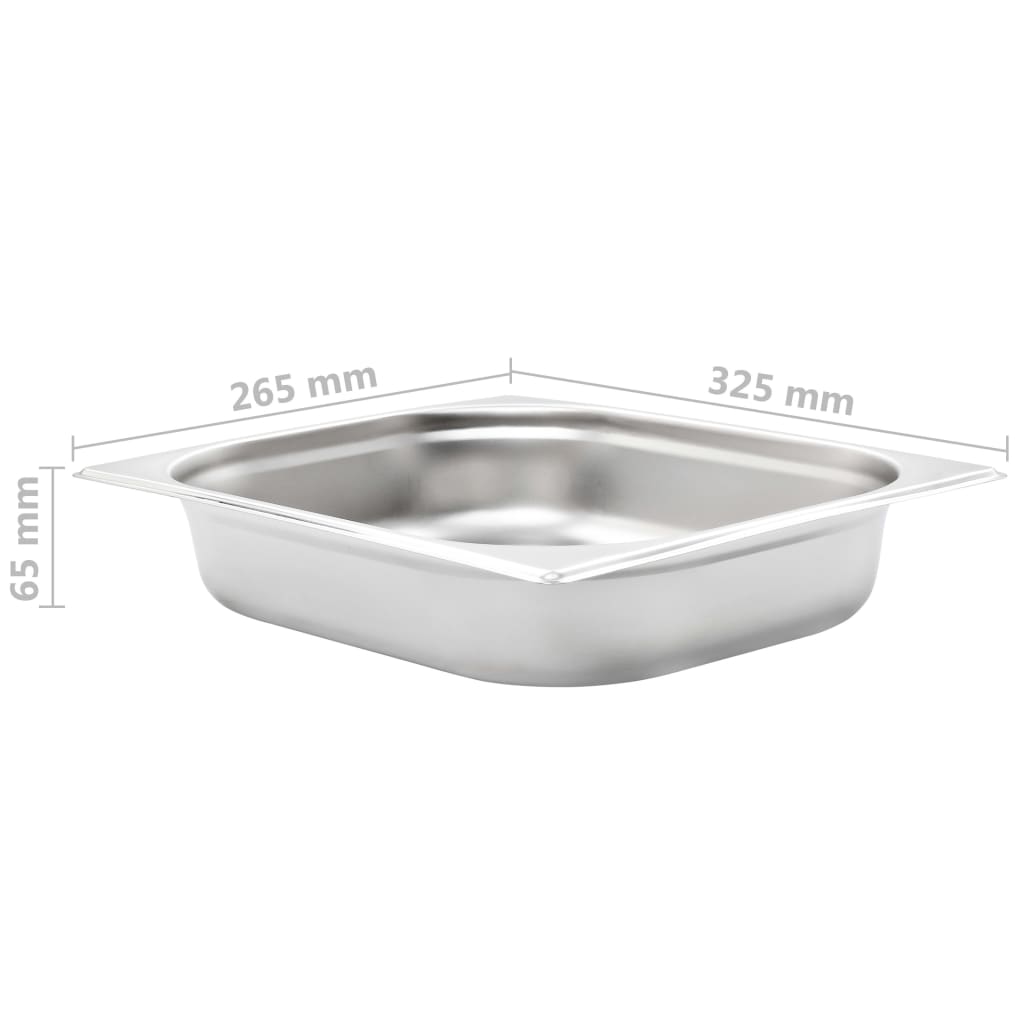 Gastronormbakken 4 st GN 1/2 65 mm roestvrij staal is nu te koop bij PeponiXL, paradijselijk wonen!