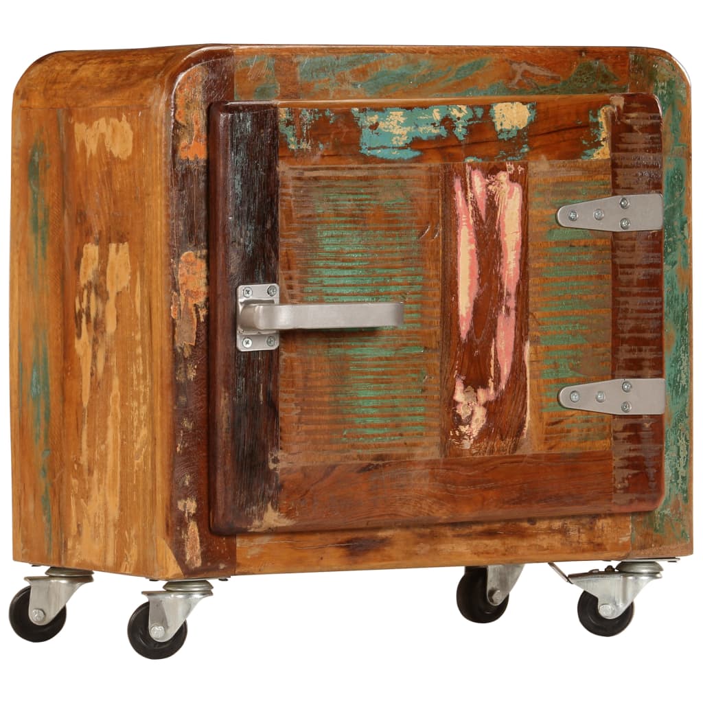 Nachtkastje 50x30x50 cm massief gerecycled hout is nu te koop bij PeponiXL, paradijselijk wonen!