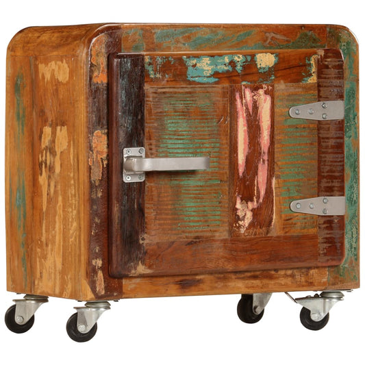 Nachtkastje 50x30x50 cm massief gerecycled hout is nu te koop bij PeponiXL, paradijselijk wonen!