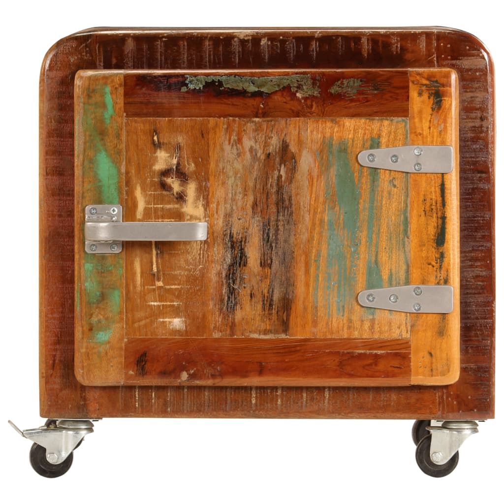 Nachtkastje 50x30x50 cm massief gerecycled hout is nu te koop bij PeponiXL, paradijselijk wonen!