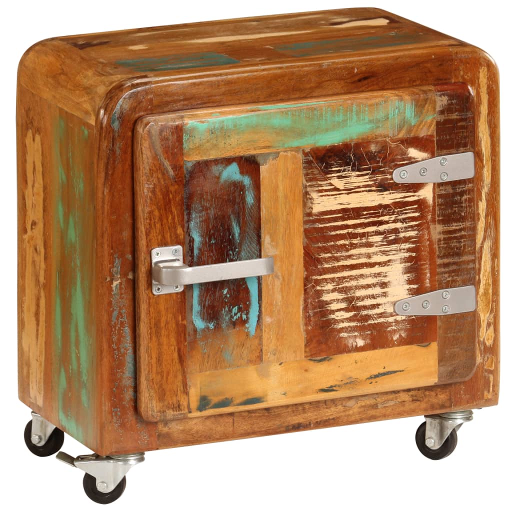 Nachtkastje 50x30x50 cm massief gerecycled hout is nu te koop bij PeponiXL, paradijselijk wonen!