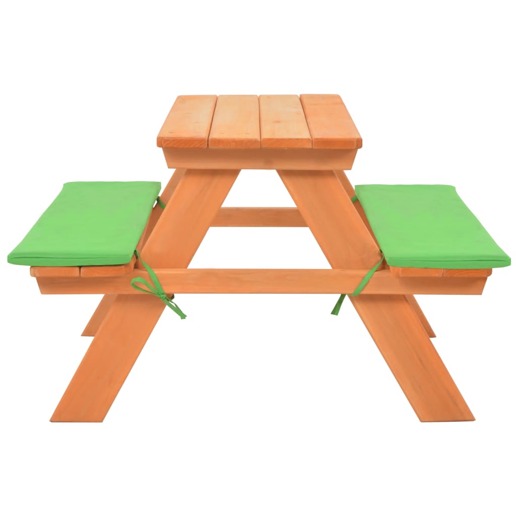 Kinderpicknicktafel met banken 89x79x50 cm massief vurenhout is nu te koop bij PeponiXL, paradijselijk wonen!