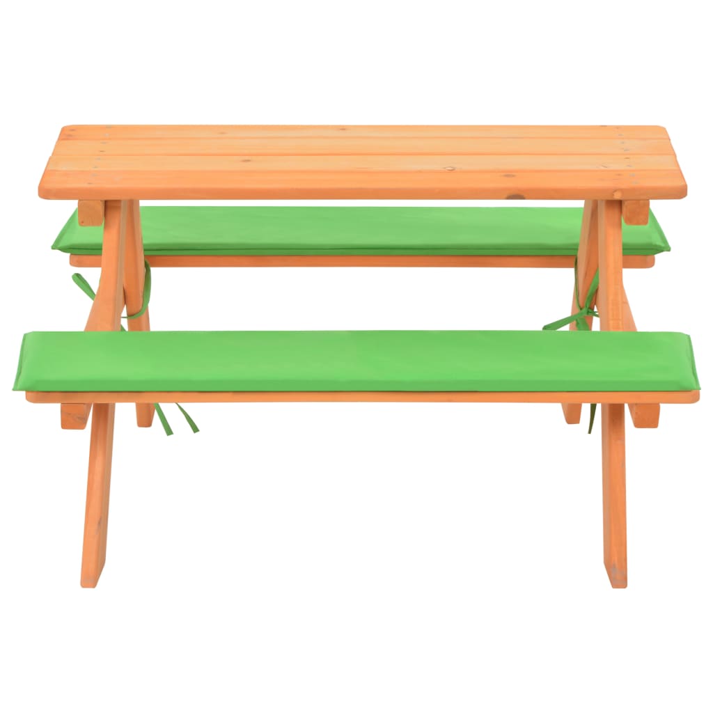 Kinderpicknicktafel met banken 89x79x50 cm massief vurenhout is nu te koop bij PeponiXL, paradijselijk wonen!