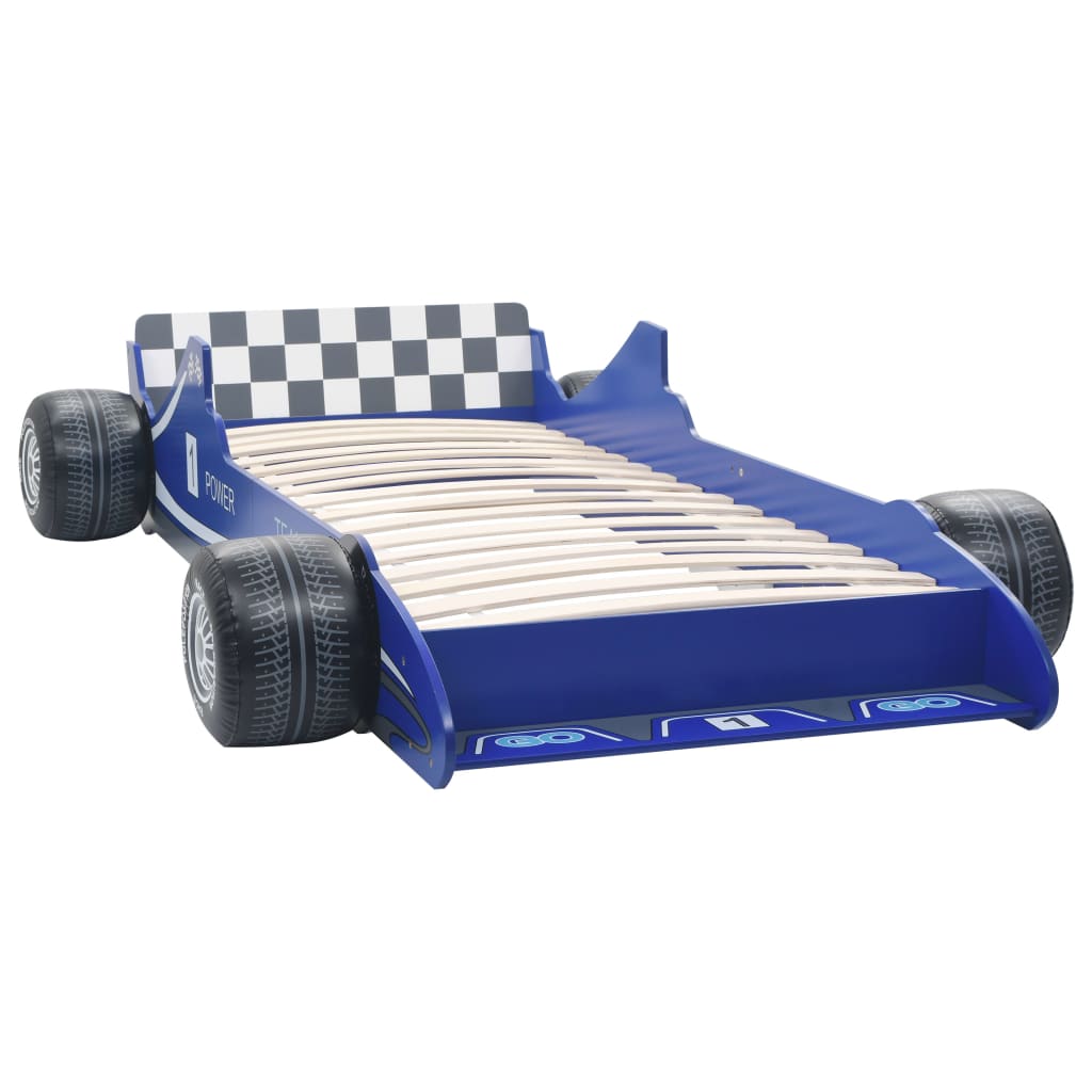 Kinderbed raceauto blauw 90x200 cm is nu te koop bij PeponiXL, paradijselijk wonen!