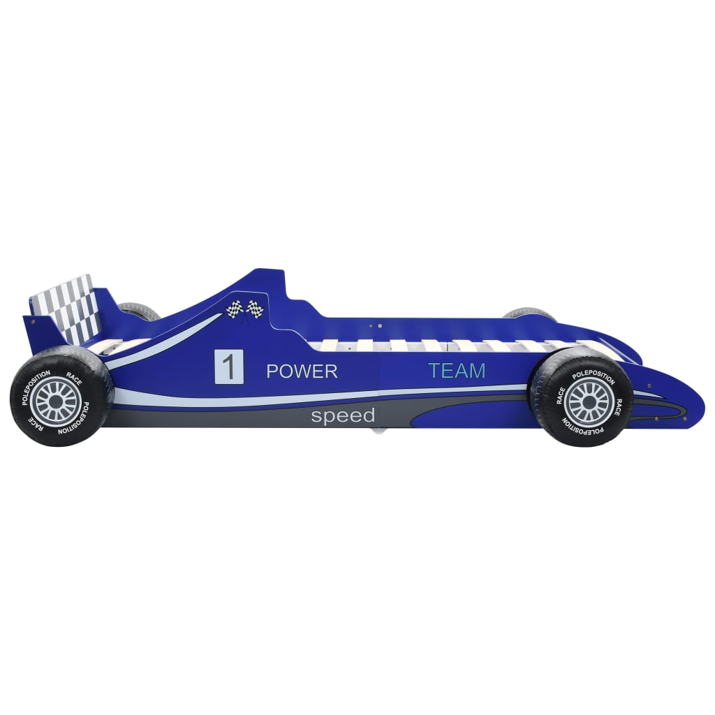 Kinderbed raceauto blauw 90x200 cm is nu te koop bij PeponiXL, paradijselijk wonen!
