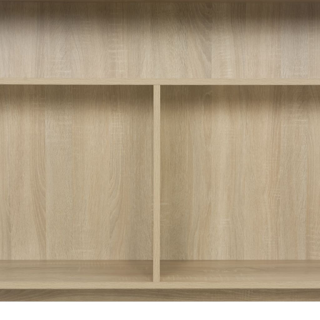 Bartafel met 2 tafelbladen 130x40x120 cm eikenkleurig is nu te koop bij PeponiXL, paradijselijk wonen!