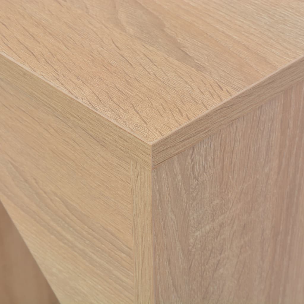 Bartafel met verplaatsbaar schap 138x39x110 cm eikenkleurig is nu te koop bij PeponiXL, paradijselijk wonen!