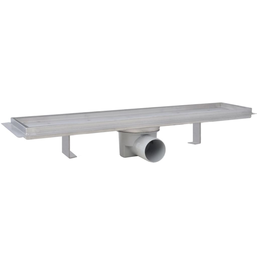 Doucheafvoer 2 st rechthoekig 530x140 mm roestvrij staal is nu te koop bij PeponiXL, paradijselijk wonen!