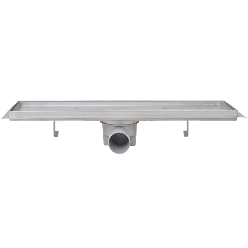 Doucheafvoer 2 st rechthoekig 530x140 mm roestvrij staal is nu te koop bij PeponiXL, paradijselijk wonen!
