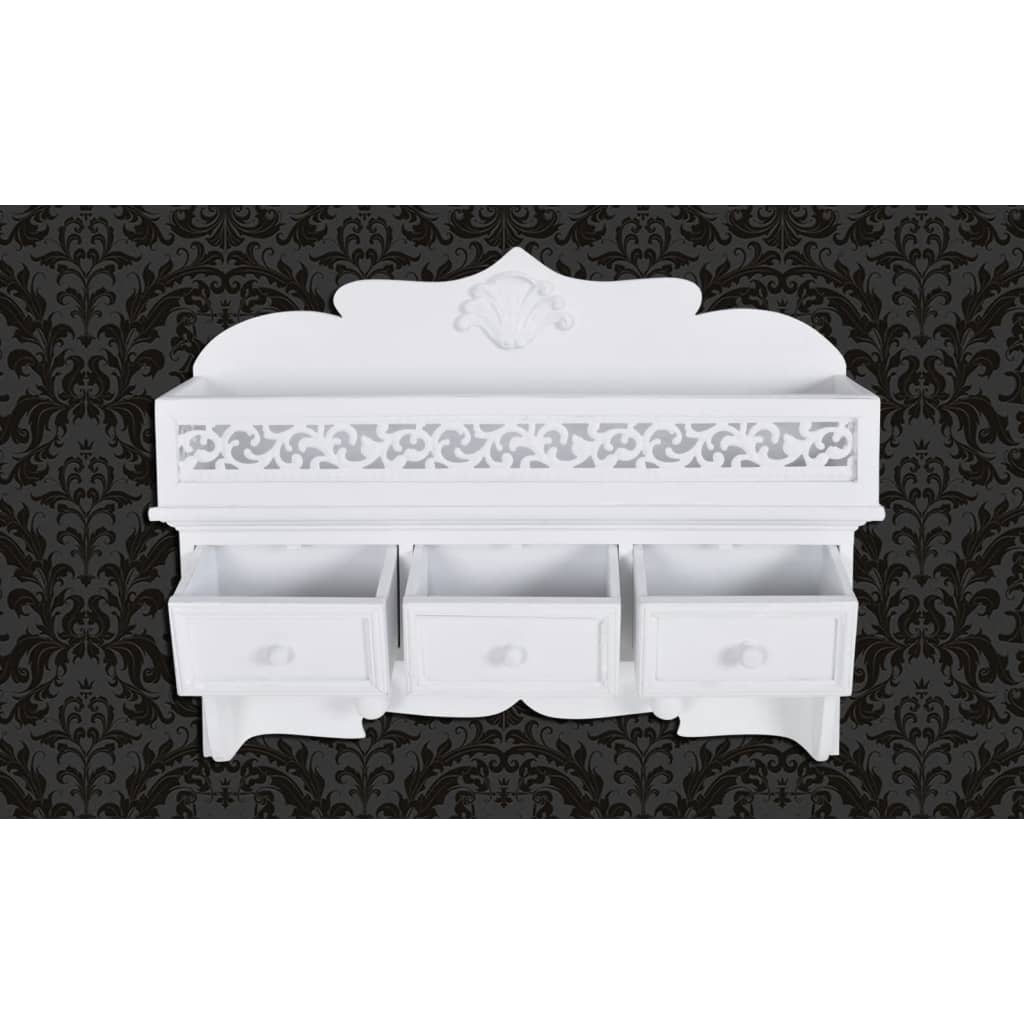 Wandschap met 3 lades en 2 knoppen is nu te koop bij PeponiXL, paradijselijk wonen!