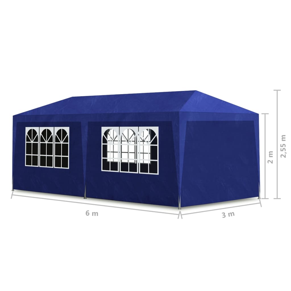 Partytent 3x6 m blauw is nu te koop bij PeponiXL, paradijselijk wonen!