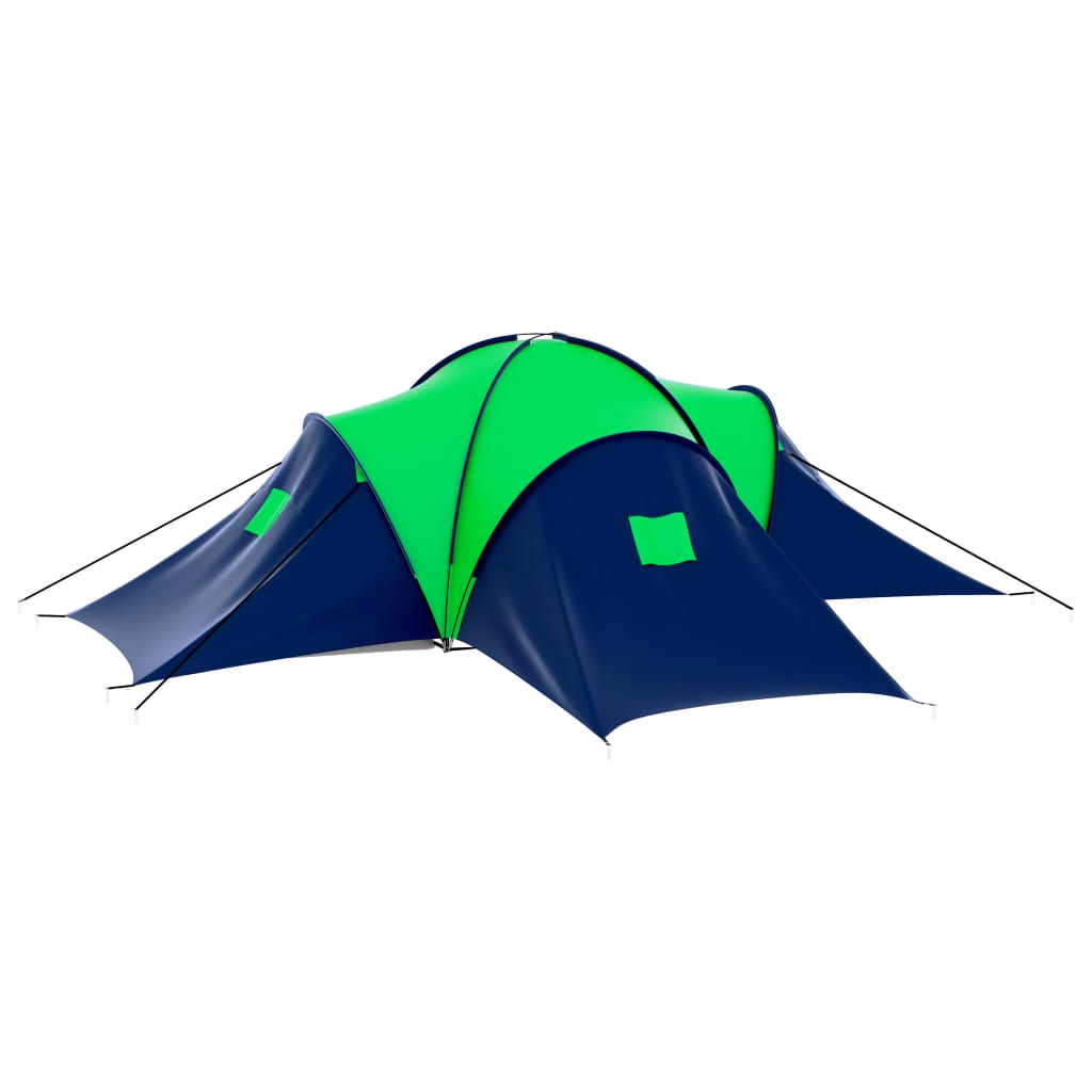 Tent 9-persoons polyester blauw en groen is nu te koop bij PeponiXL, paradijselijk wonen!