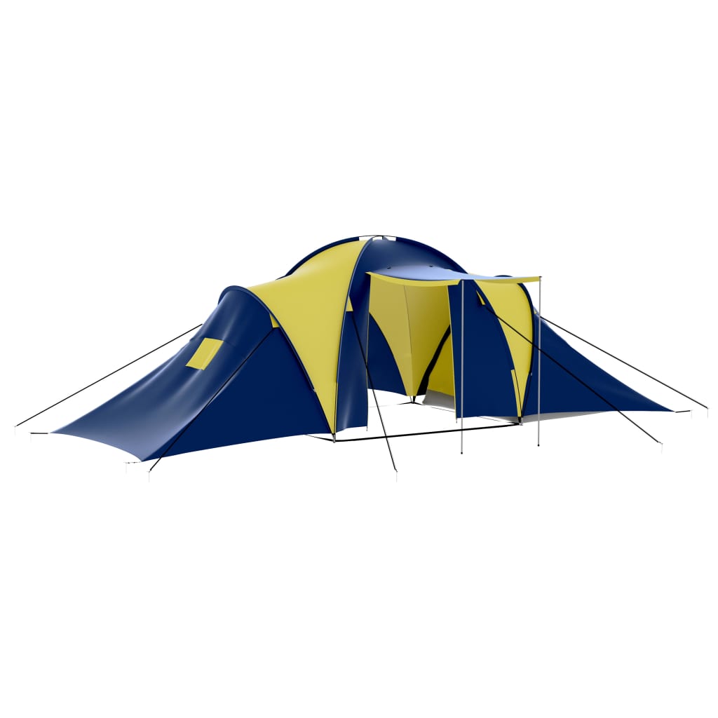 Tent 9-persoons polyester blauw en geel is nu te koop bij PeponiXL, paradijselijk wonen!