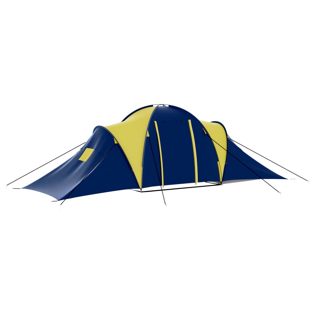 Tent 9-persoons polyester blauw en geel is nu te koop bij PeponiXL, paradijselijk wonen!