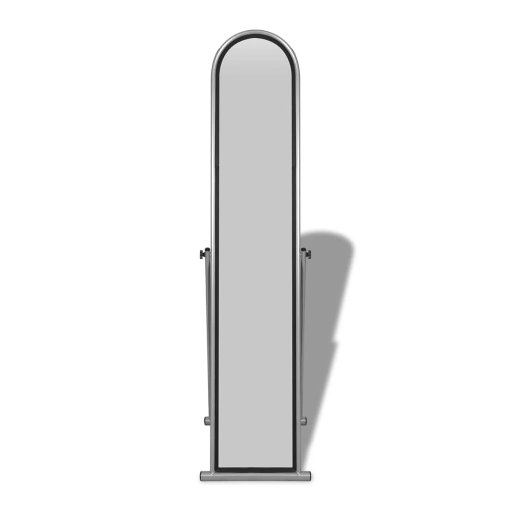 Vrijstaande vloerspiegel met volledige lengte rechthoekig grijs is nu te koop bij PeponiXL, paradijselijk wonen!