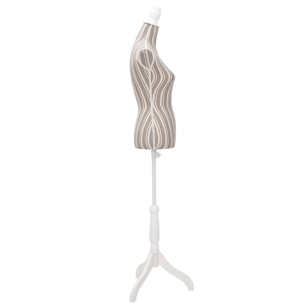 Etalagepop torso vrouw katoen linnen met strepen is nu te koop bij PeponiXL, paradijselijk wonen!