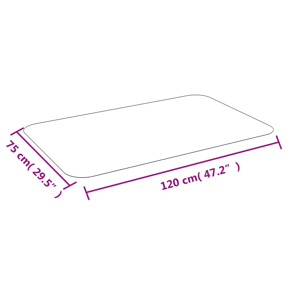 Vloermat voor laminaat of tapijt 75x120 cm is nu te koop bij PeponiXL, paradijselijk wonen!