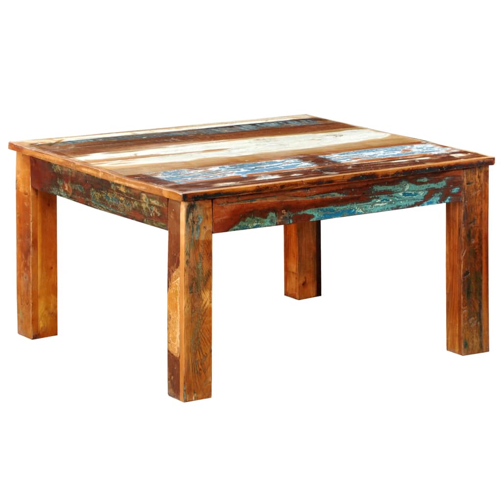 Salontafel vierkant gerecycled hout is nu te koop bij PeponiXL, paradijselijk wonen!
