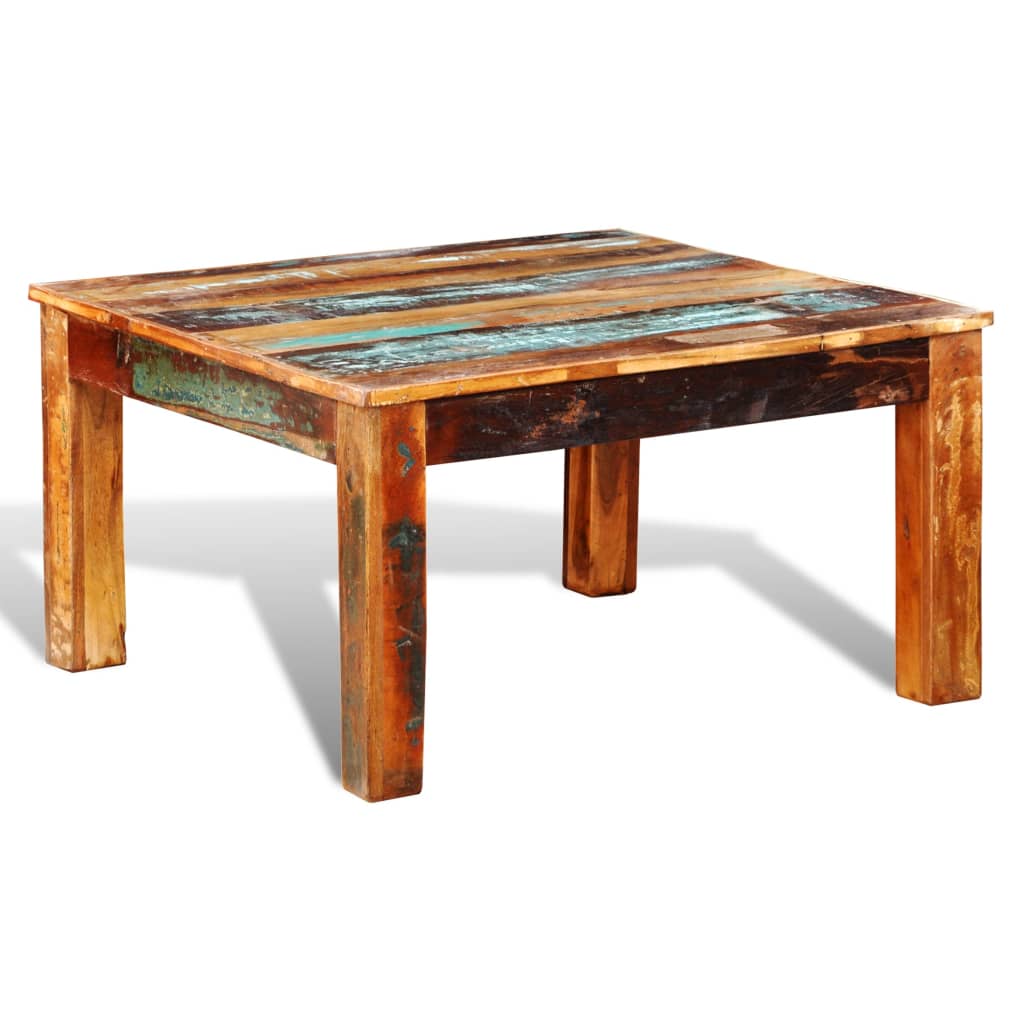 Salontafel vierkant gerecycled hout is nu te koop bij PeponiXL, paradijselijk wonen!