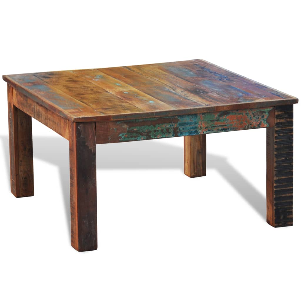 Salontafel vierkant gerecycled hout is nu te koop bij PeponiXL, paradijselijk wonen!