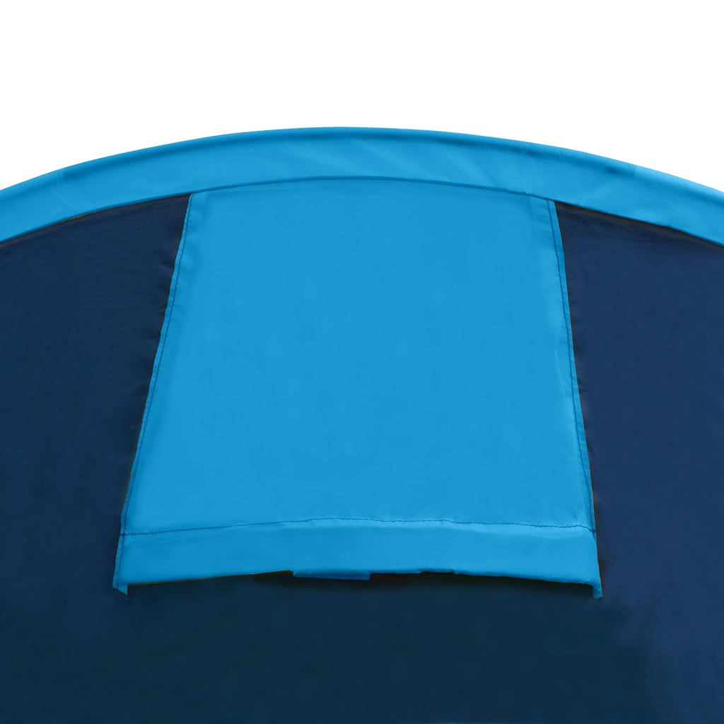 Tent 4-persoons marineblauw en lichtblauw is nu te koop bij PeponiXL, paradijselijk wonen!