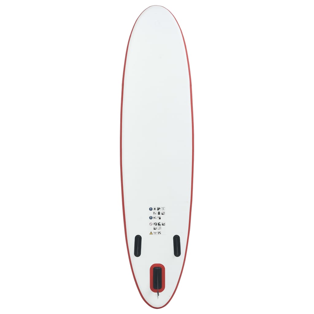 Stand Up Paddleboardset opblaasbaar rood en wit is nu te koop bij PeponiXL, paradijselijk wonen!