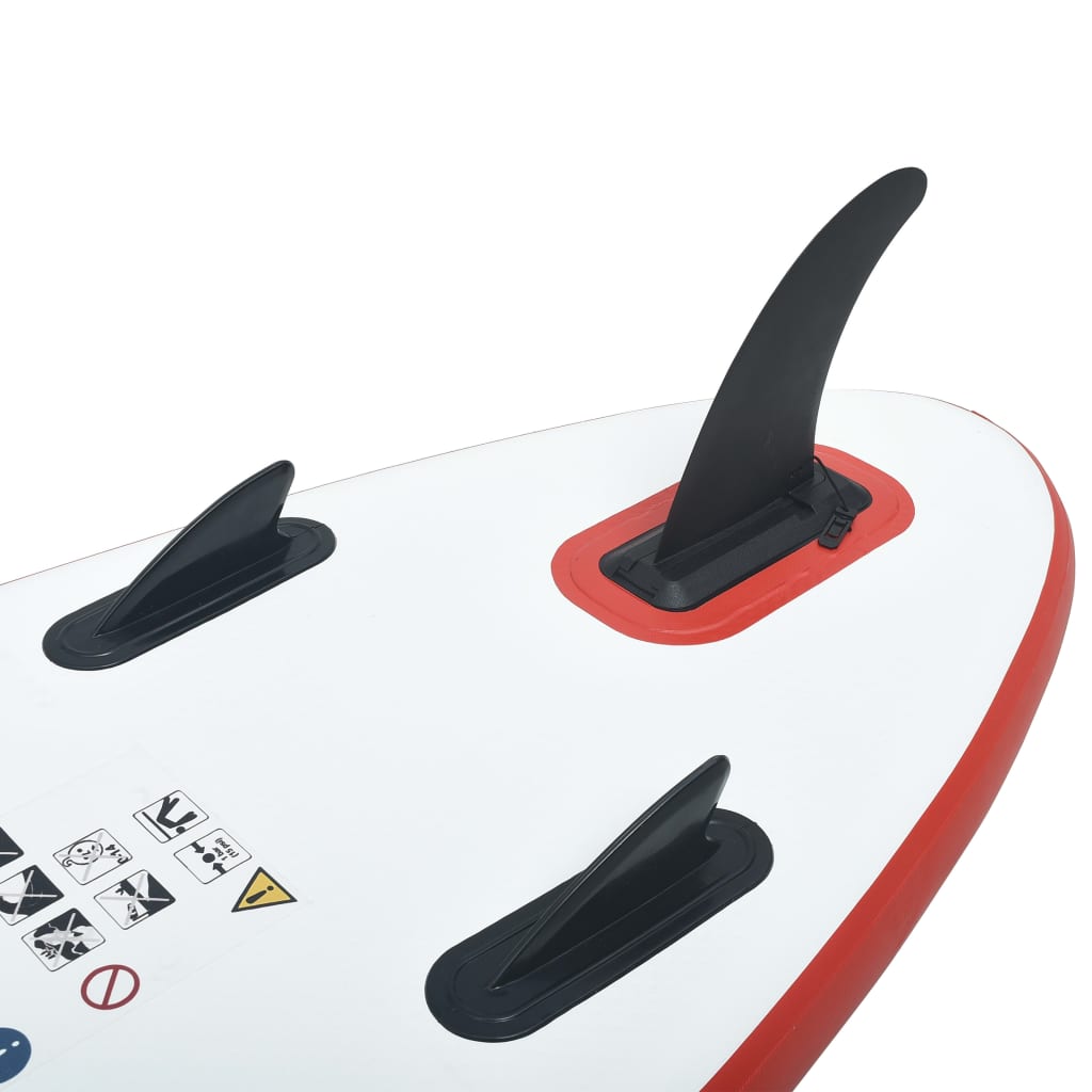 Stand Up Paddleboardset opblaasbaar rood en wit is nu te koop bij PeponiXL, paradijselijk wonen!