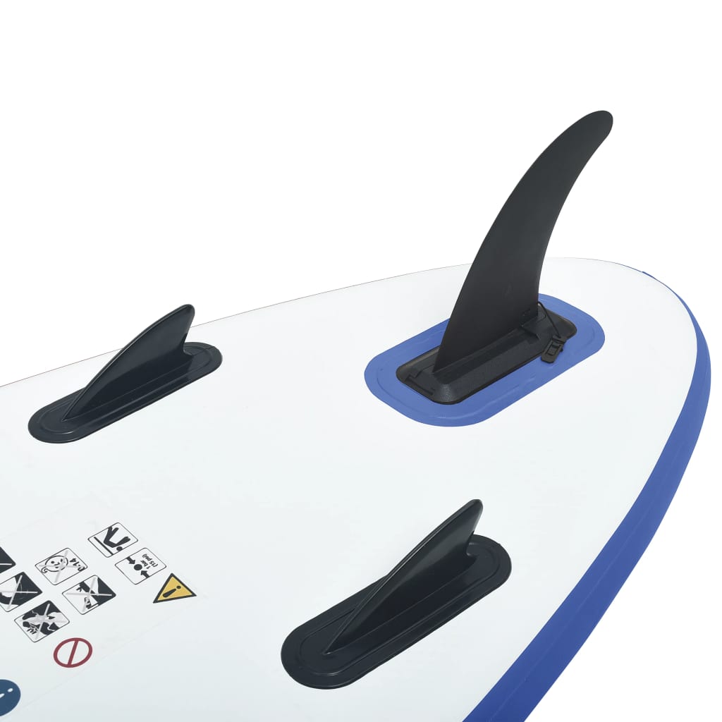 Stand Up Paddleboardset opblaasbaar blauw en wit is nu te koop bij PeponiXL, paradijselijk wonen!