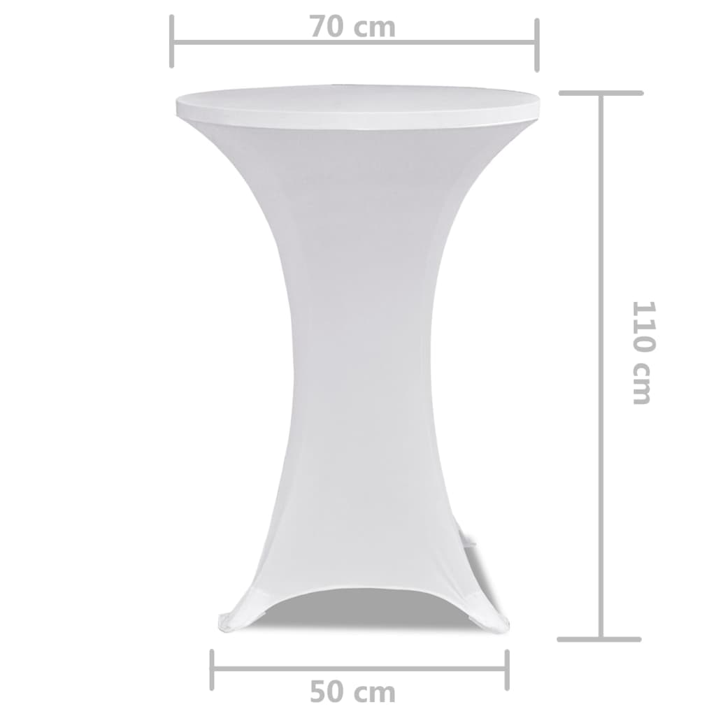 Statafelhoes Stretch Ø70cm Wit (2 stuks) is nu te koop bij PeponiXL, paradijselijk wonen!