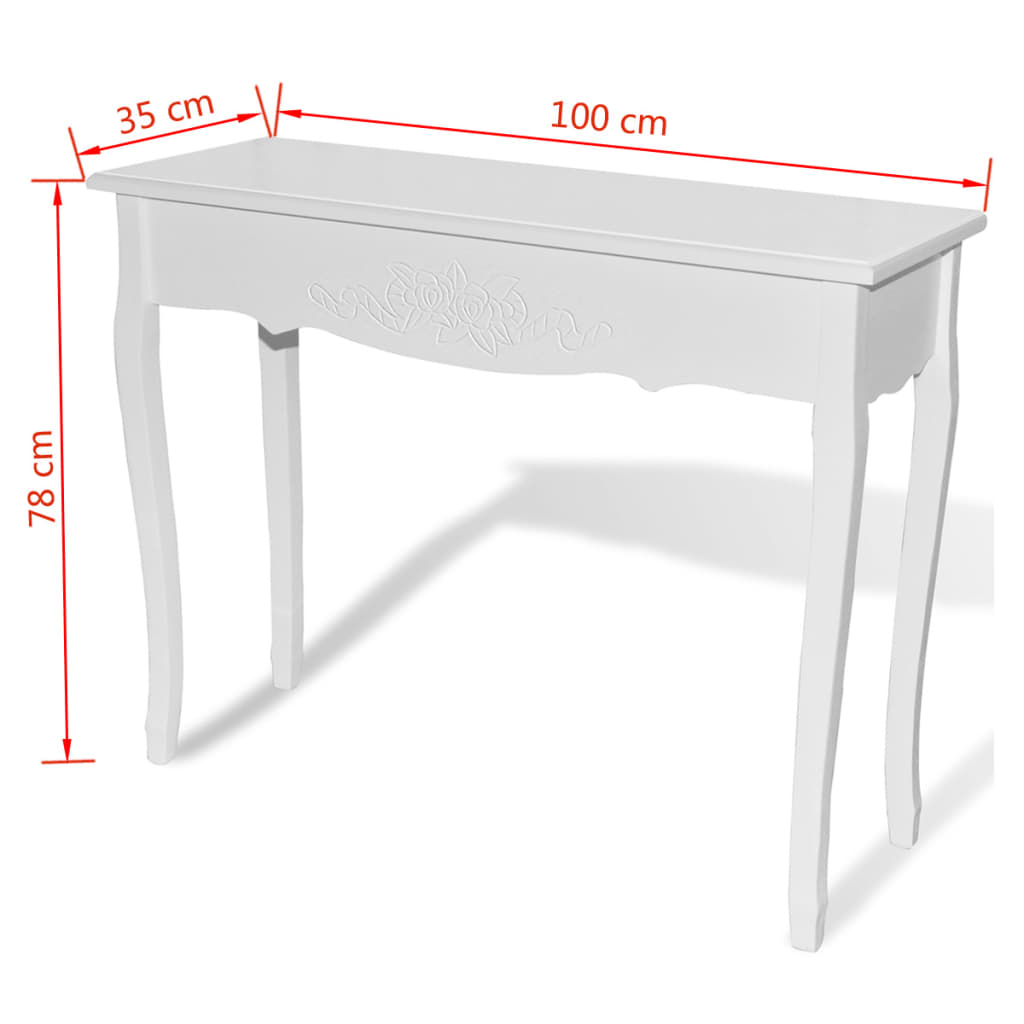 Bijzettafel wit is nu te koop bij PeponiXL, paradijselijk wonen!