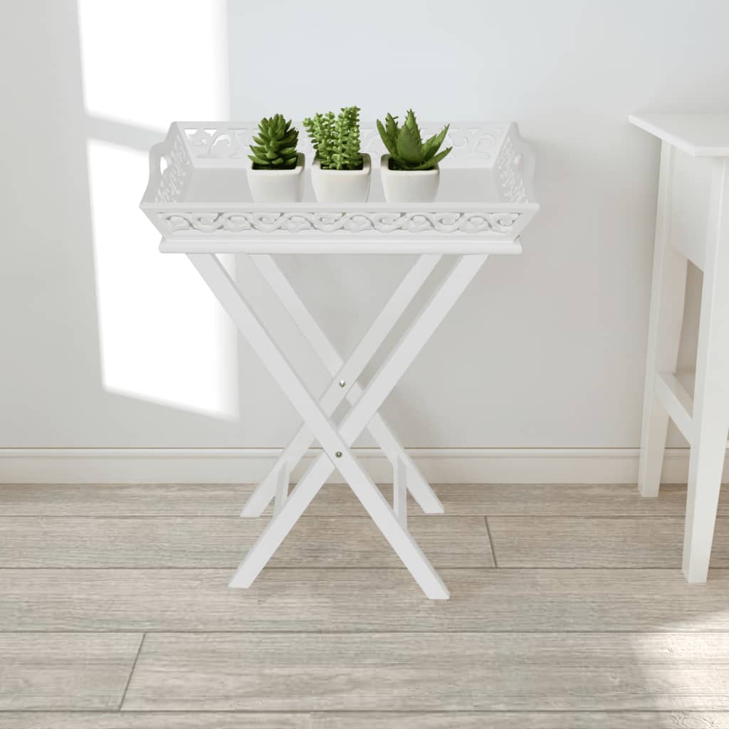 Bijzettafeltje met blad wit is nu te koop bij PeponiXL, paradijselijk wonen!