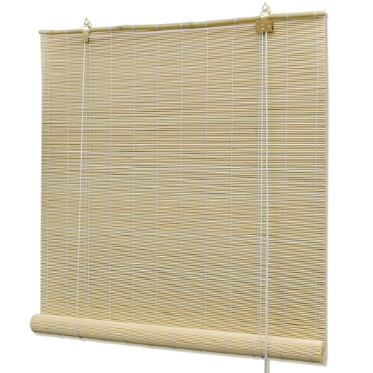 Rolgordijn 140x160 cm bamboe naturel is nu te koop bij PeponiXL, paradijselijk wonen!