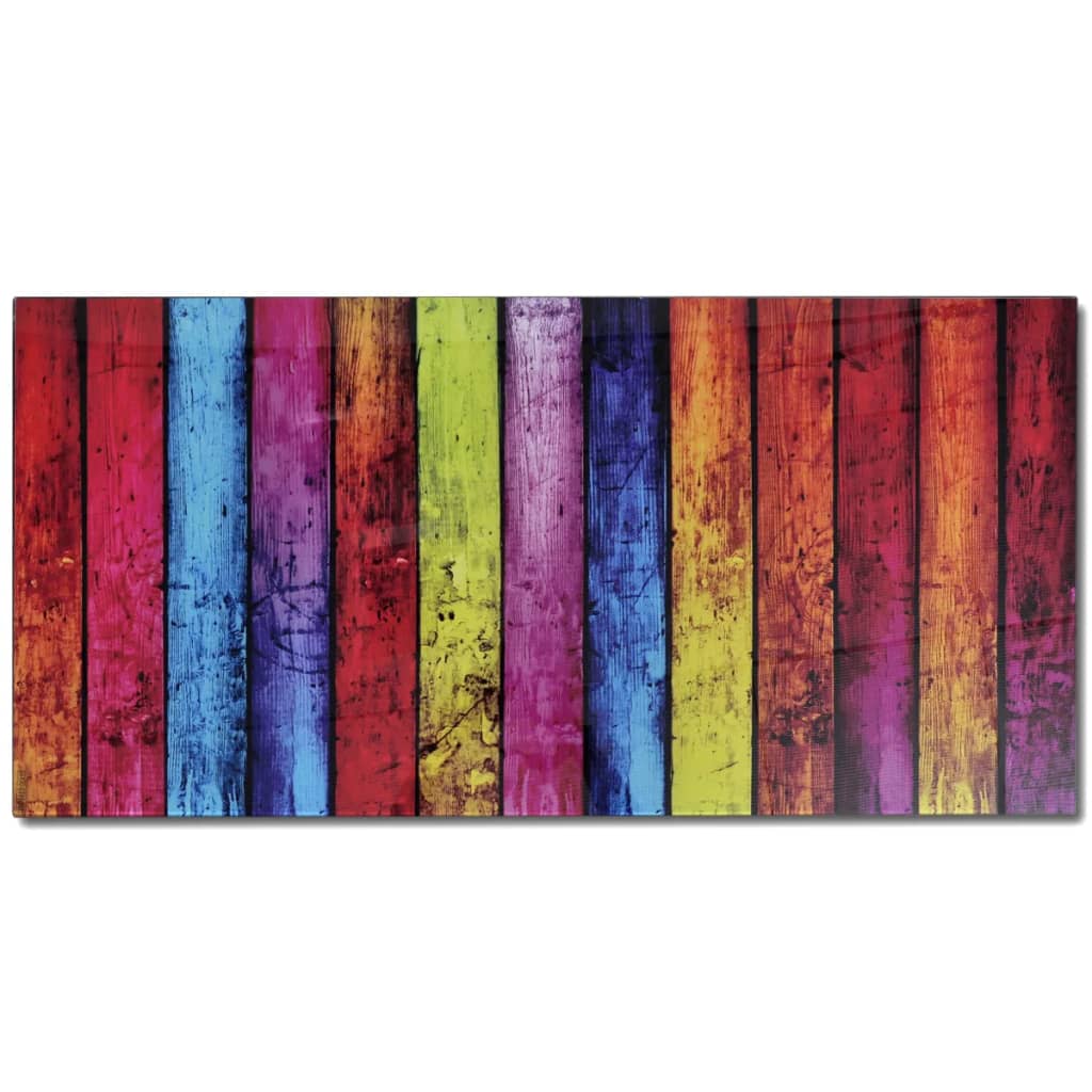Salontafel met regenboog-print glazen tafelblad is nu te koop bij PeponiXL, paradijselijk wonen!