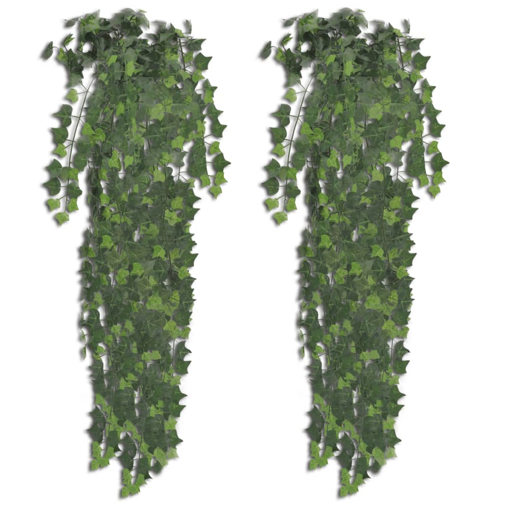 Kunstplanten 2 st klimop 90 cm groen is nu te koop bij PeponiXL, paradijselijk wonen!