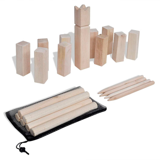 Houten Kubb spel set is nu te koop bij PeponiXL, paradijselijk wonen!