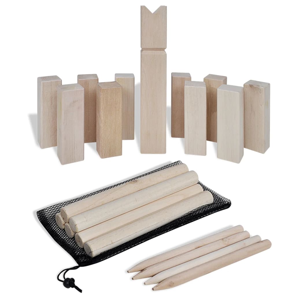 Houten Kubb spel set is nu te koop bij PeponiXL, paradijselijk wonen!